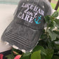 Lake hats! Kids-Adults•Lake hair dont care•Embroidered trucker caps•Lake life-Anchors - Stacy's Pink Martini Boutique