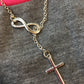 Necklace { Cross. Infinity } $5. - Stacy's Pink Martini Boutique