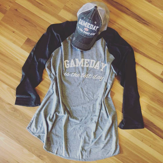 Baseball and football hats GAMEDAY IS THE BEST DAY Embroidered trucker cap Gameday outfit - Stacy's Pink Martini Boutique