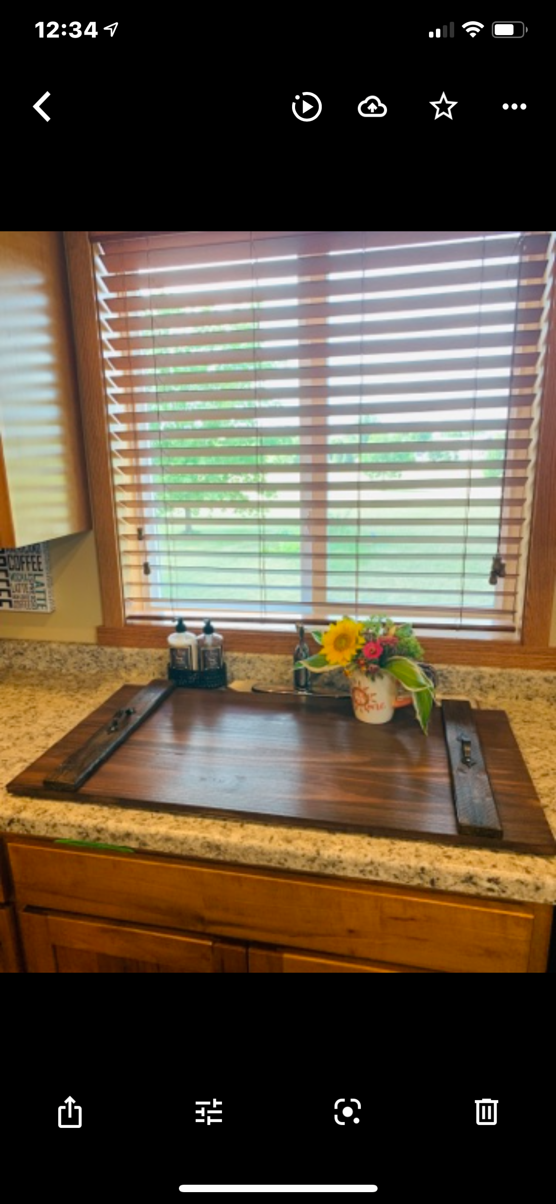 Stove & sink cover { Pine } You choose color. Stained & painted. 4 coats polyurethane. Handles. 3 ft long x 24 inch. 2 in 1! You choose color. - Stacy's Pink Martini Boutique