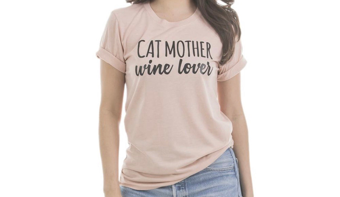 Hats and shirts { Dog mother, Wi.ne lover } { Cat mother, Wi.ne lover } { I love my dog } { I love my cat } { Pawsitive vibes only } Embroidered distressed trucker. - Stacy's Pink Martini Boutique