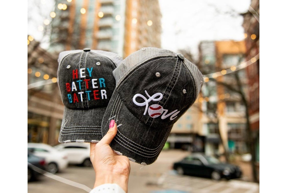 Baseball and football hats GAMEDAY IS THE BEST DAY Embroidered trucker cap Gameday outfit - Stacy's Pink Martini Boutique