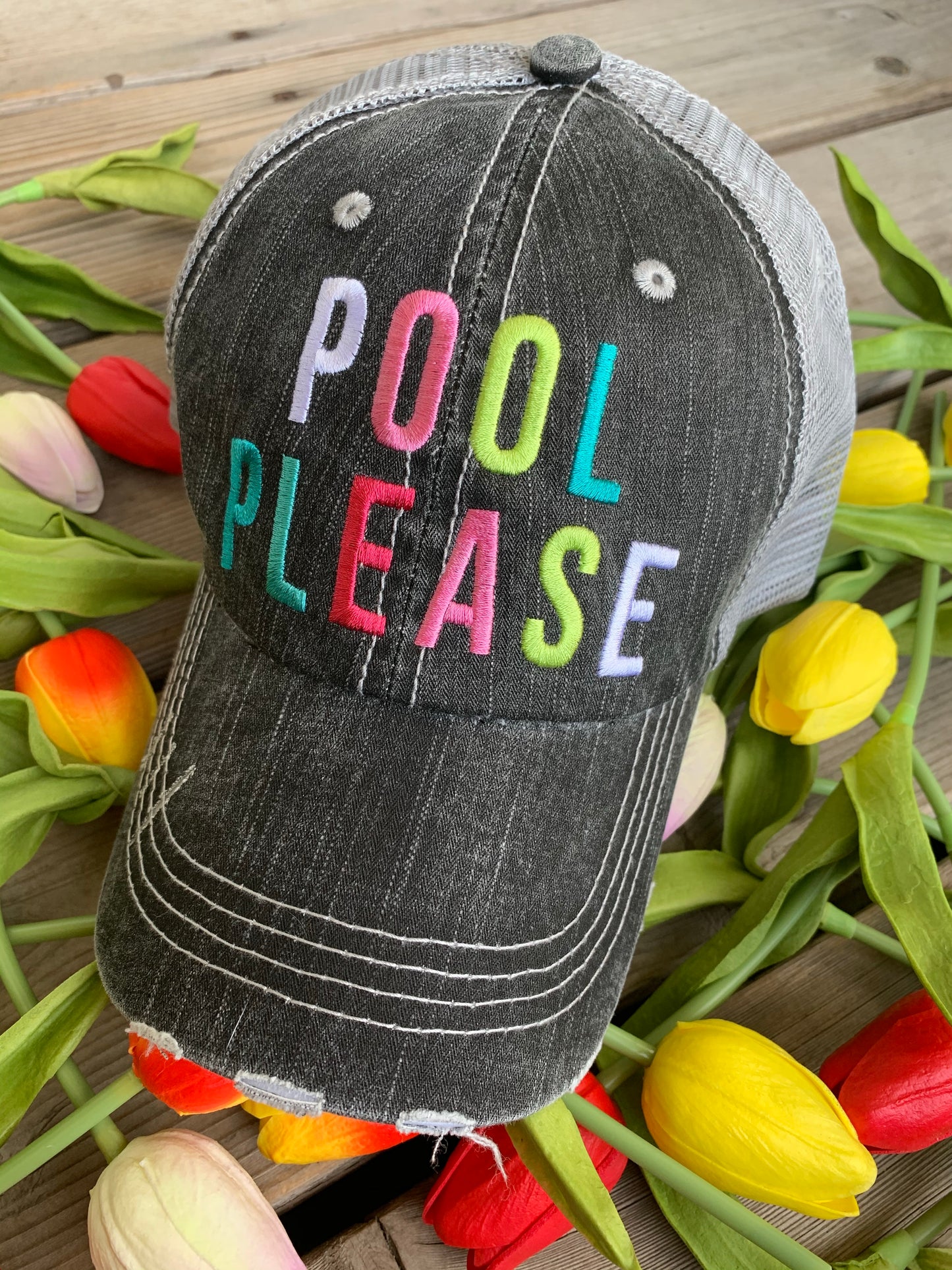 Hats { Lake hair don't care } { Happy Camper } { River hair don't care } { Beach hair don't care } { Tailgate hair don't care } - Stacy's Pink Martini Boutique