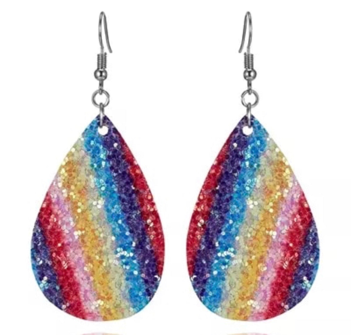 Earrings { Leather } Football. Buffalo plaid. Glitter. Basketball. Baseball. Volleyball. Paisley. Floral. Leopard. Rainbow. Giraffe. $5 jewelry! - Stacy's Pink Martini Boutique