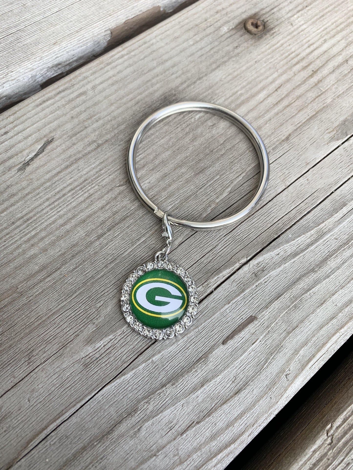 Green Bay Packers | Football jewelry | Necklaces | Earrings | Bracelets | Keychains - Stacy's Pink Martini Boutique