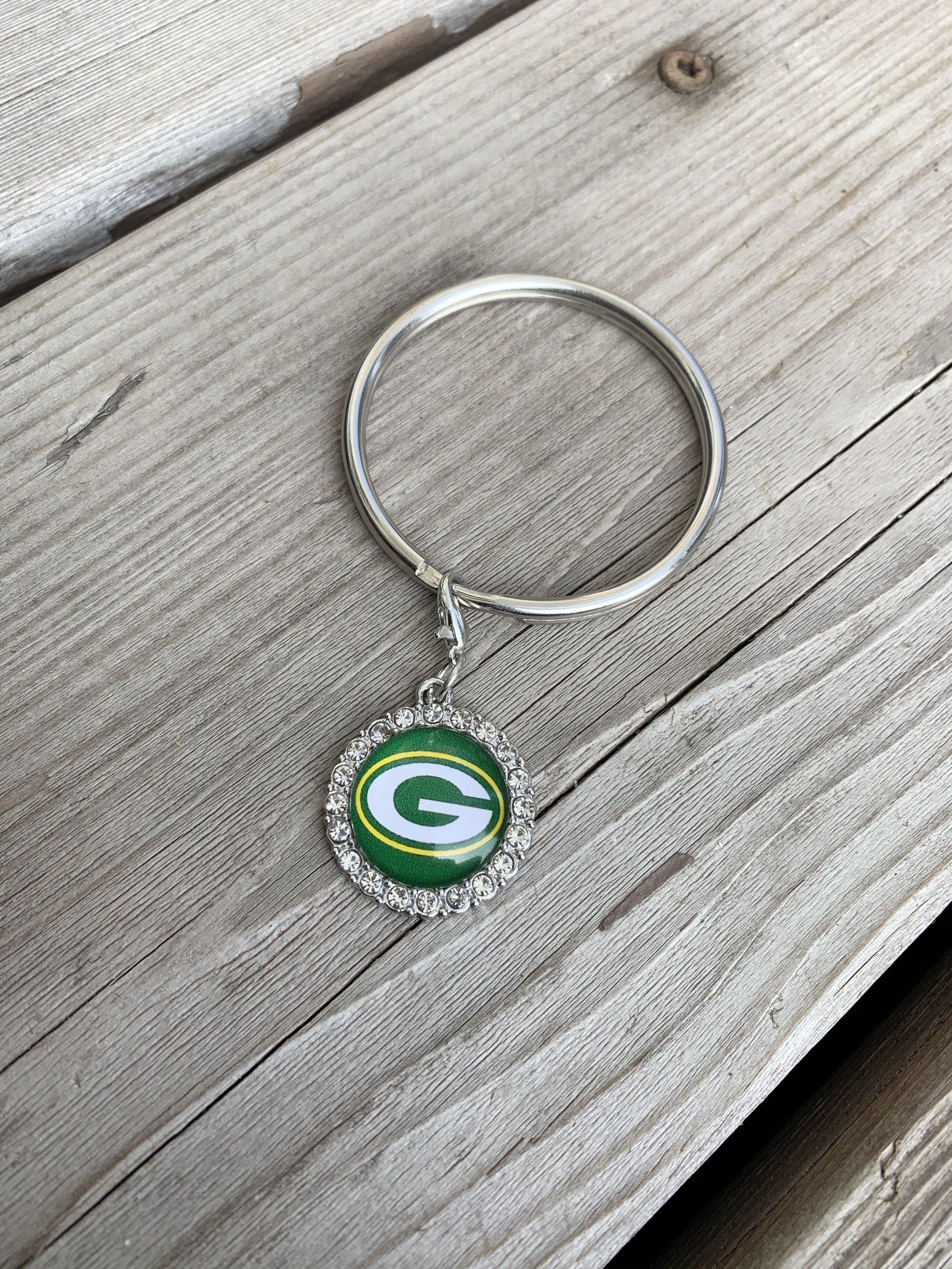 Green Bay Packers | Football jewelry | Necklaces | Earrings | Bracelets | Keychains - Stacy's Pink Martini Boutique