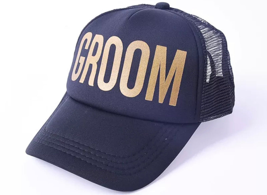 Wedding hats Custom bride & groom caps Bride Tribe Team Bride Squad All colors Personalize - Stacy's Pink Martini Boutique