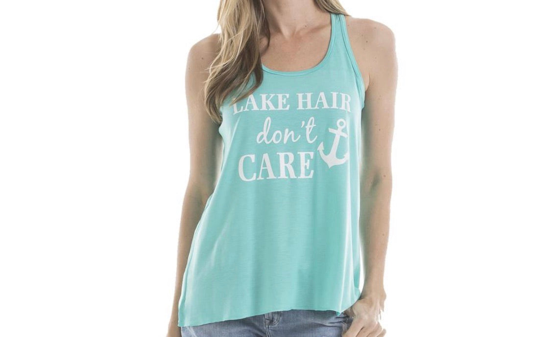 Lake hats! Lake hair dont care | Gray trucker cap-teal, pink, purple anchor | Unisex-Womens-Men-Kids - Stacy's Pink Martini Boutique