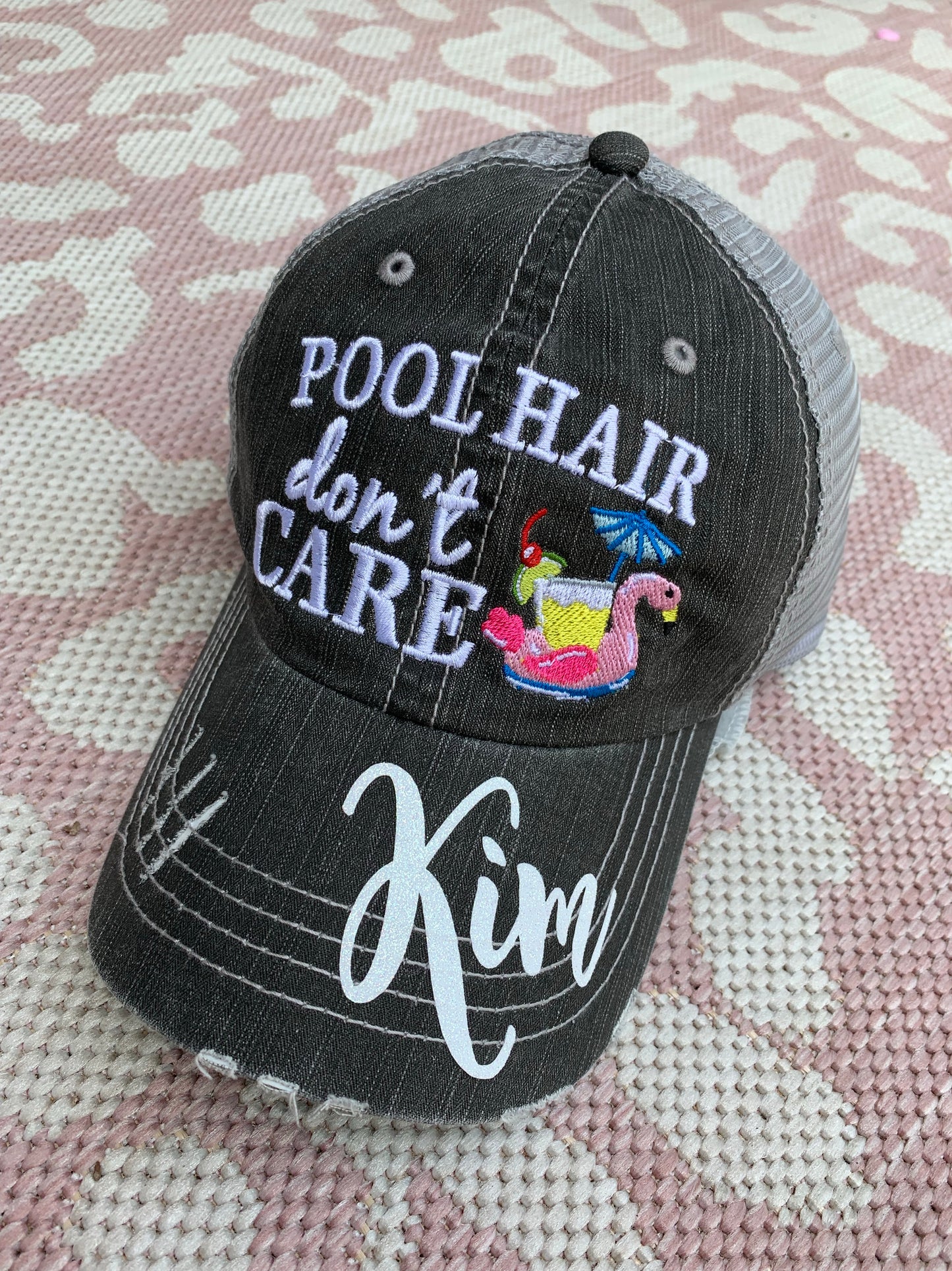 Personalized Racing hats Weekends are for racing Race hair dont care Raceday is the best day - Stacy's Pink Martini Boutique