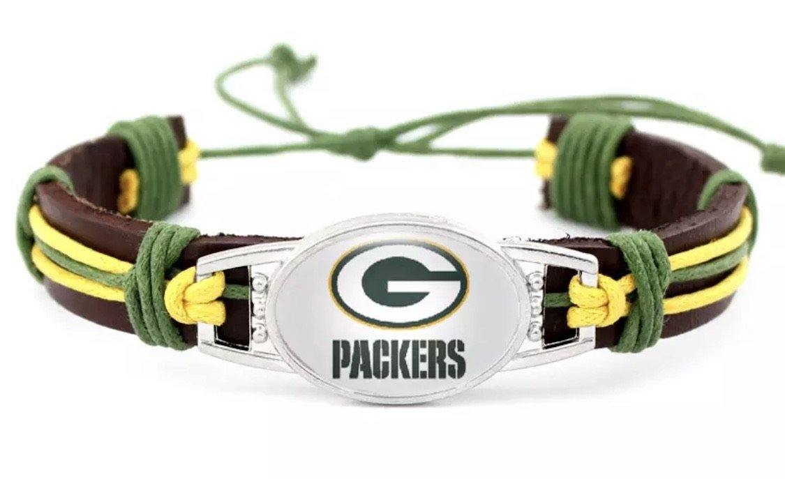 Football Bracelets Kansas City Chiefs San Francisco 49ers. Minnesota Vikings. Green Bay Packers. Pittsburgh Steelers. Chicago Bears. More! - Stacy's Pink Martini Boutique
