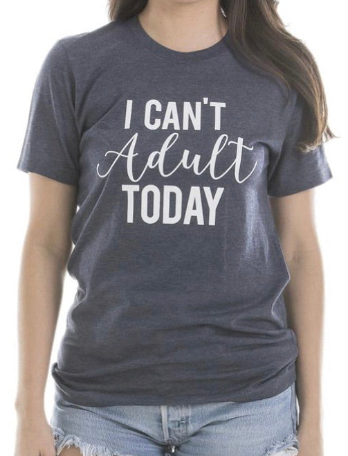 Hats, tank tops, t-shirts I can't adult today Assorted colors and styles - Stacy's Pink Martini Boutique