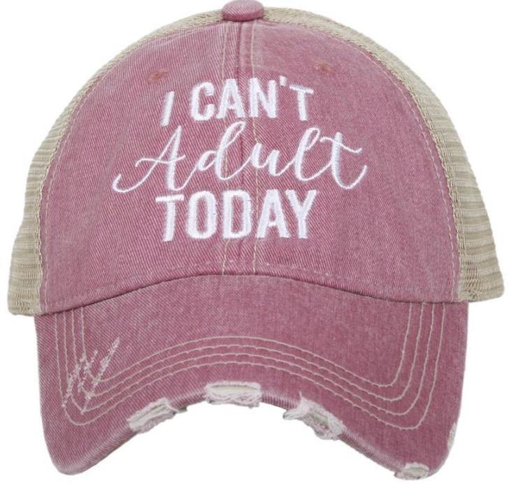 I can’t adult today | Clothing & hats | T-shirts • Pink, blue or gray • S -XXL - Stacy's Pink Martini Boutique