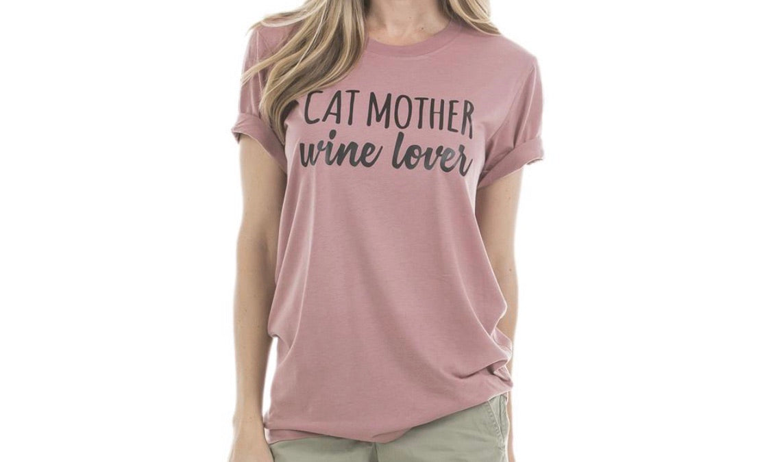 Hats and shirts { Dog mother, Wi.ne lover } { Cat mother, Wi.ne lover } { I love my dog } { I love my cat } { Pawsitive vibes only } Embroidered distressed trucker. - Stacy's Pink Martini Boutique