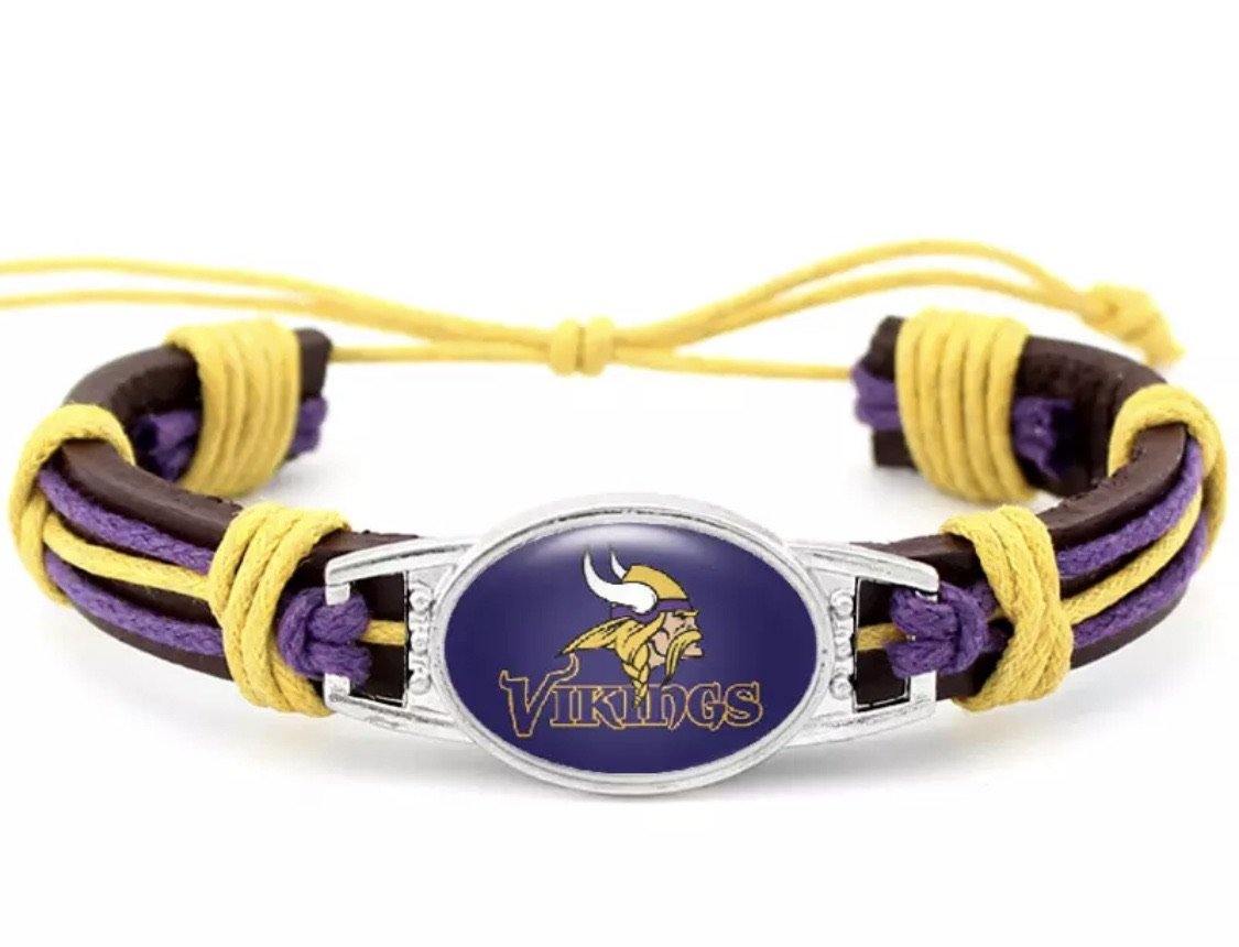 Football Bracelets Kansas City Chiefs San Francisco 49ers. Minnesota Vikings. Green Bay Packers. Pittsburgh Steelers. Chicago Bears. More! - Stacy's Pink Martini Boutique