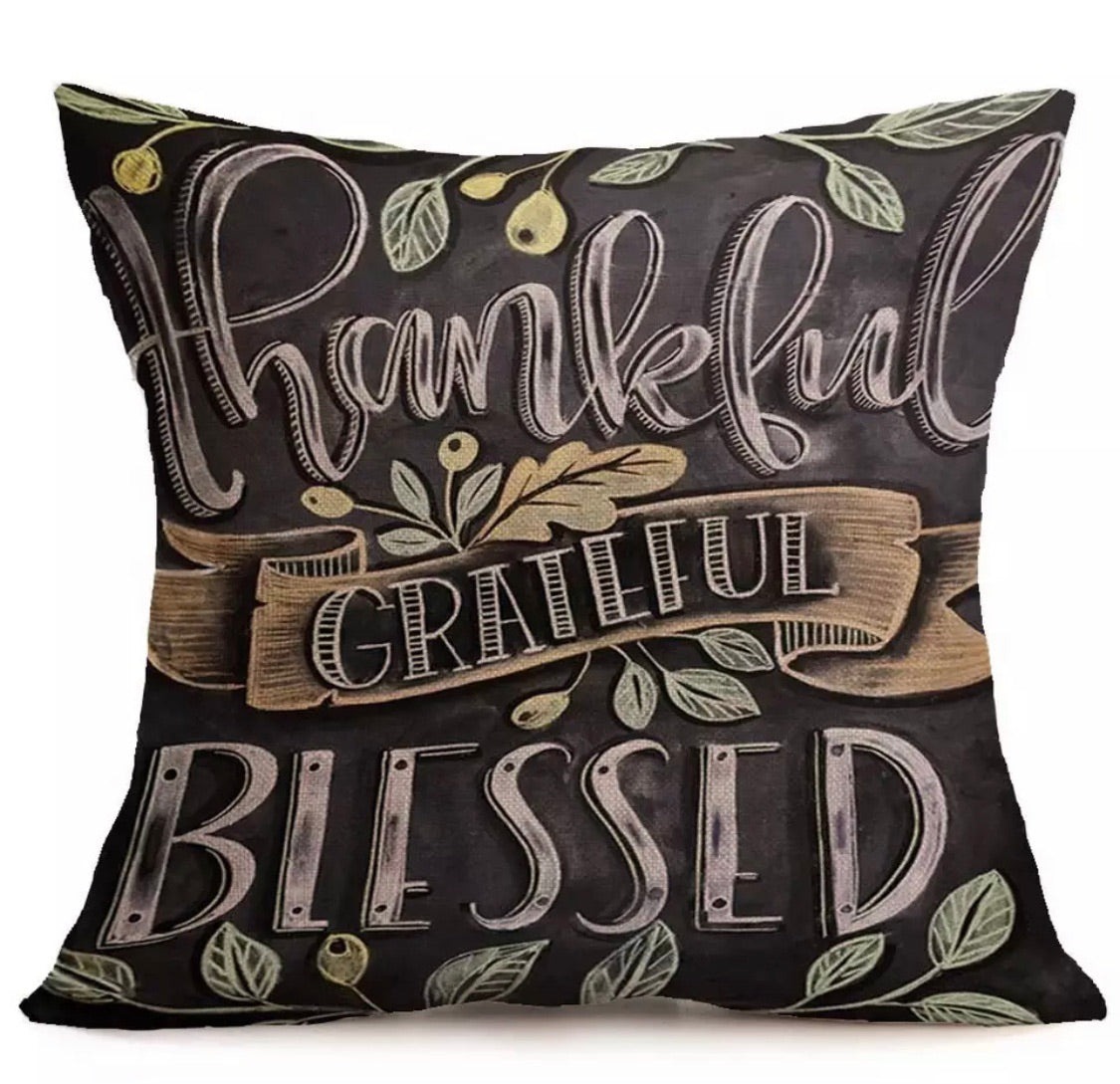 Pillow or pillowcase { Happy fall } Pumpkin spice everything nice that’s what autumn is made of. Thankful grateful blessed. - Stacy's Pink Martini Boutique