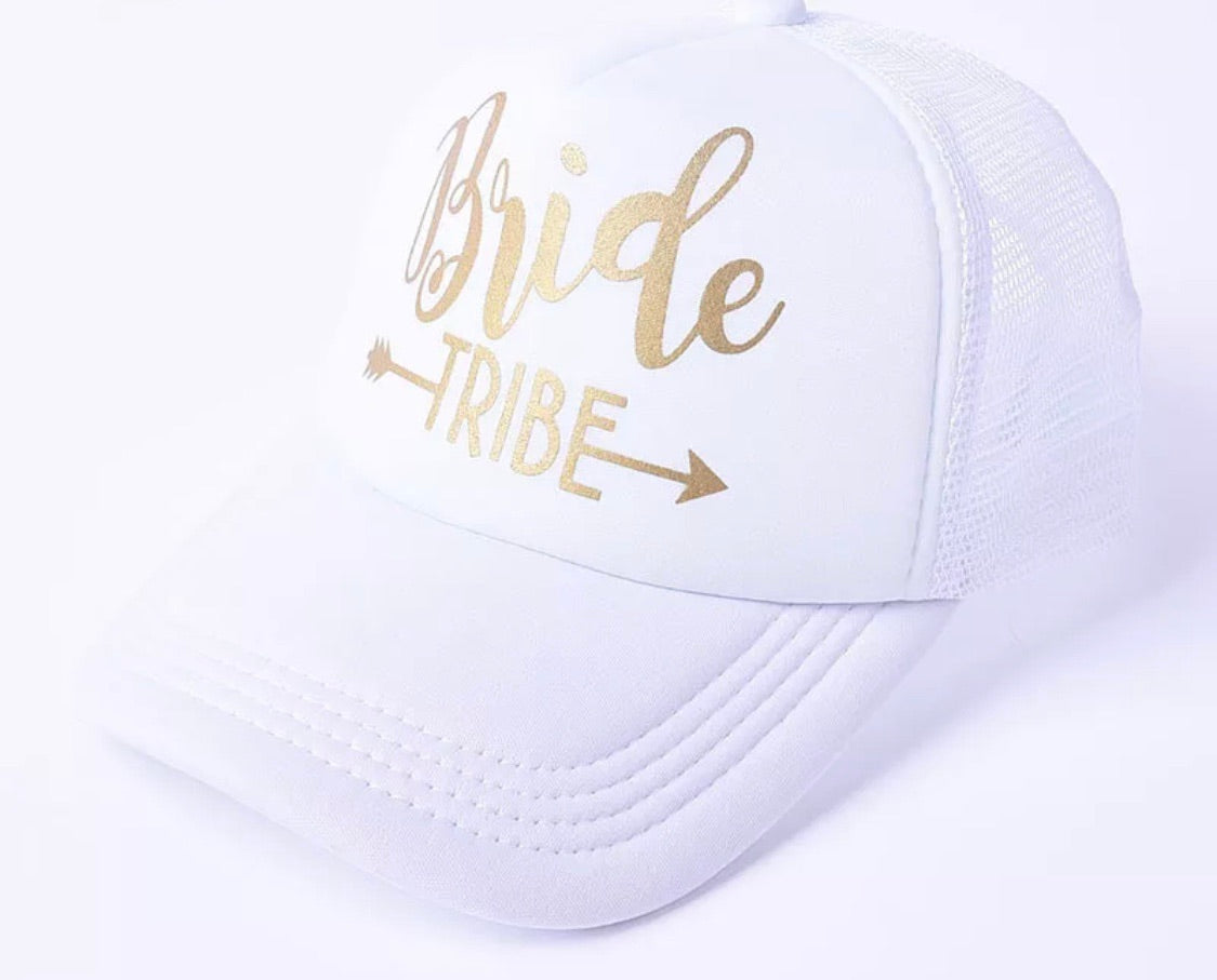 Wedding hats Custom bride & groom caps Bride Tribe Team Bride Squad All colors Personalize - Stacy's Pink Martini Boutique