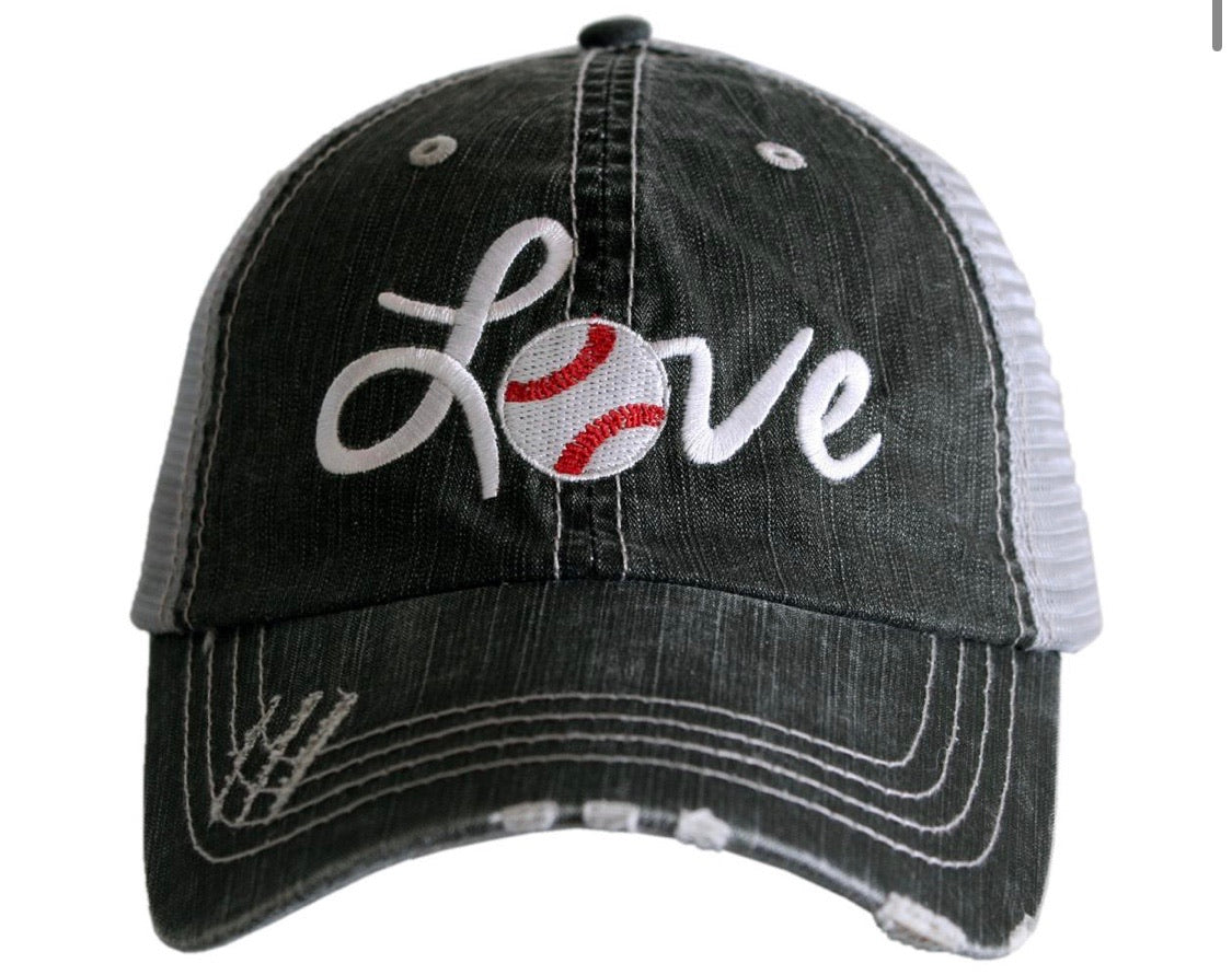 Sports mom hats Embroidered womens trucker caps - Stacy's Pink Martini Boutique