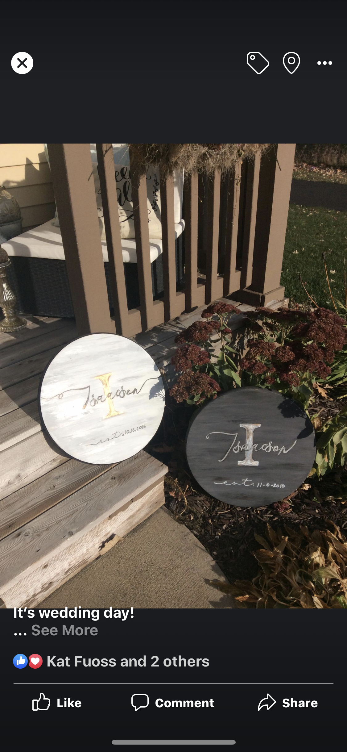 Hand painted last name signs { Wood decor } Solid pine. You choose colors. 18 inch. All custom not vinyl. Send photos and I can match colors. - Stacy's Pink Martini Boutique
