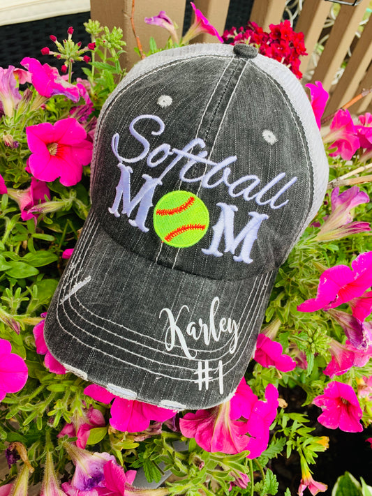 Hats and jewelry { Softball mom } See all styles! Customize by adding players names and numbers! - Stacy's Pink Martini Boutique