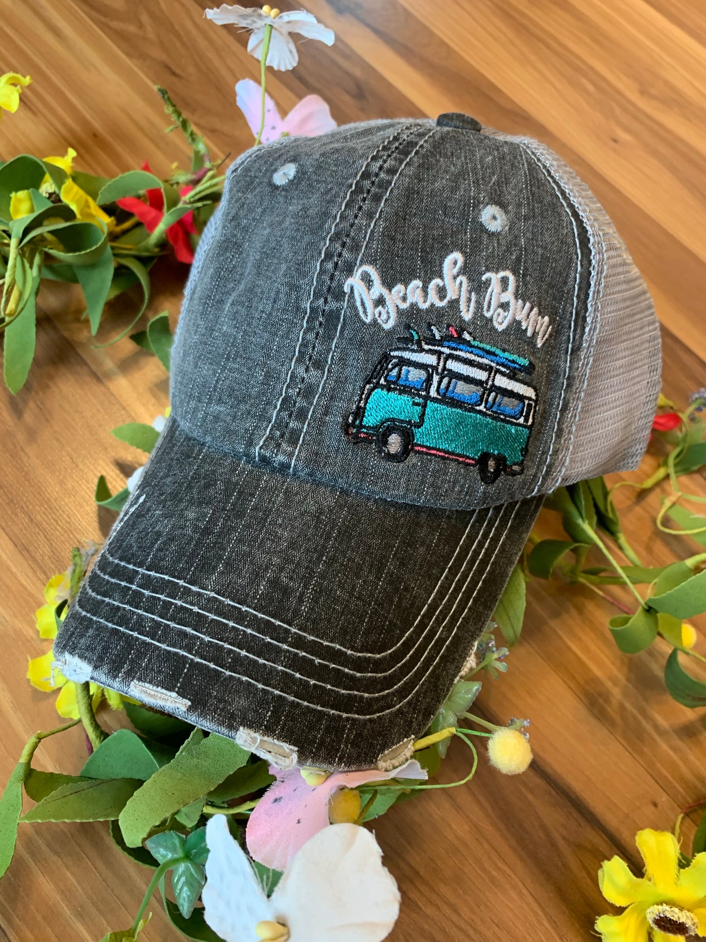 Hats and tanks { BEACH } Beach hair dont care, feelin beachy, beach please, hola beaches, beach bum, beachaholic. Embroidered trucker caps. - Stacy's Pink Martini Boutique