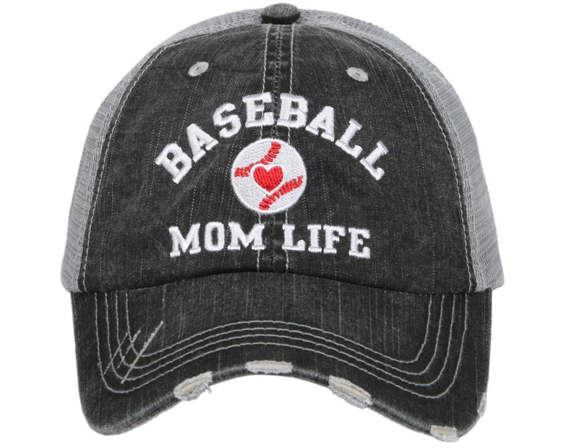 Sports mom hats Embroidered womens trucker caps - Stacy's Pink Martini Boutique