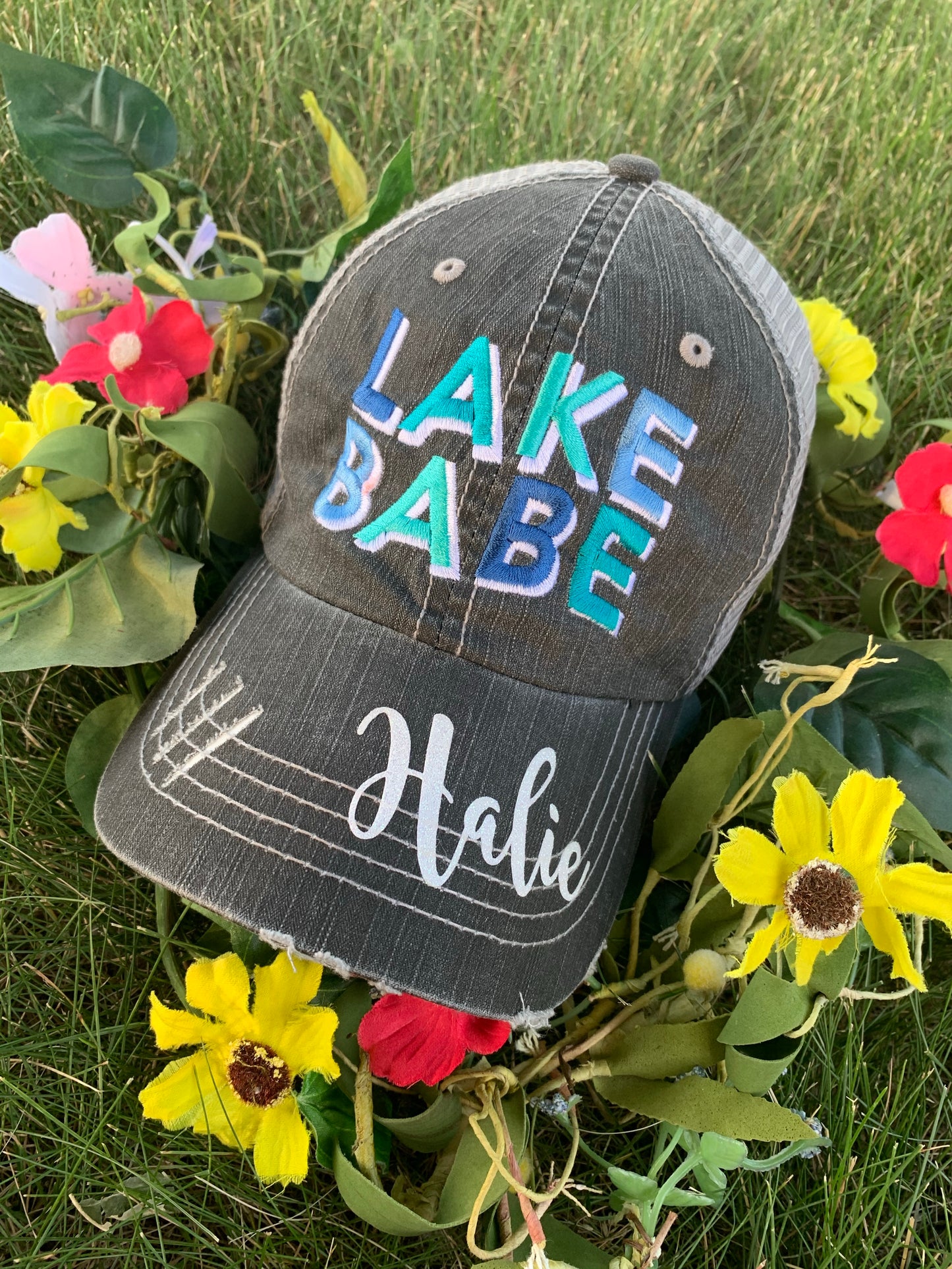 Lake hats LAKE BABE Embroidered trucker caps - Stacy's Pink Martini Boutique