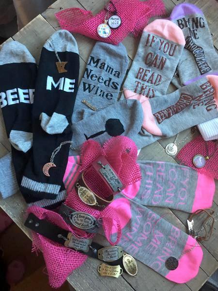 Socks { If you can read this bring me chocolate } - Stacy's Pink Martini Boutique
