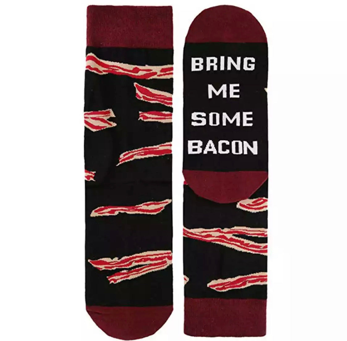 Socks! Wi-ne , be-er, coffee, chocolate, kisses, bacon! If you can read this bring me.... - Stacy's Pink Martini Boutique
