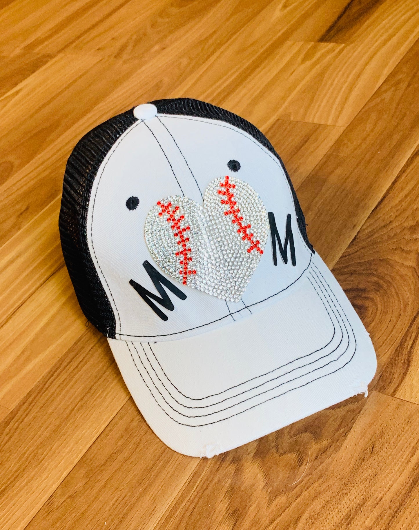 Sports mom hats Embroidered womens trucker caps - Stacy's Pink Martini Boutique
