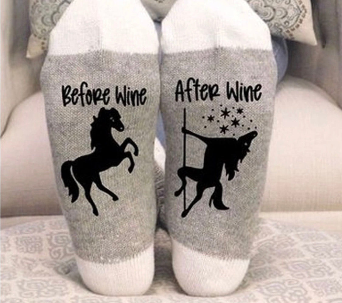Socks! Wi-ne , be-er, coffee, chocolate, kisses, bacon! If you can read this bring me.... - Stacy's Pink Martini Boutique