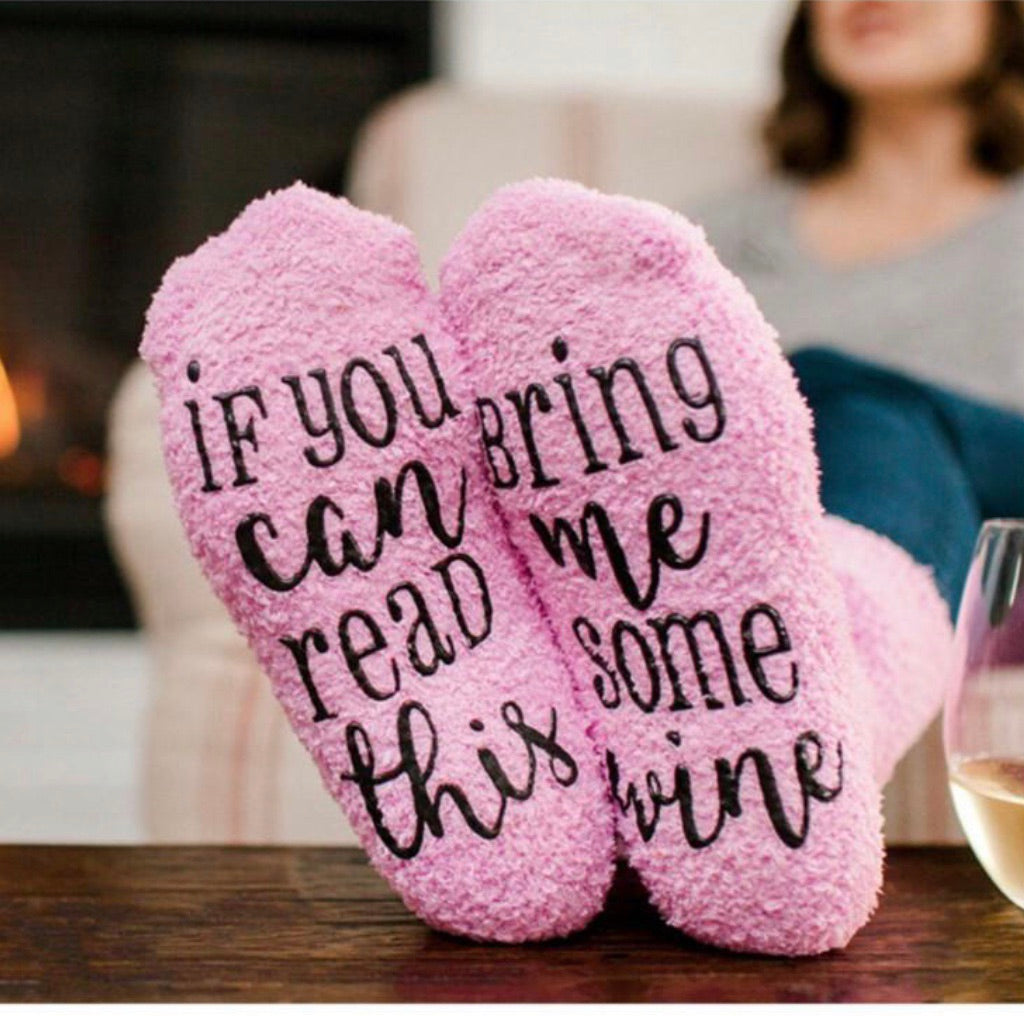 Socks! Wi-ne , be-er, coffee, chocolate, kisses, bacon! If you can read this bring me.... - Stacy's Pink Martini Boutique