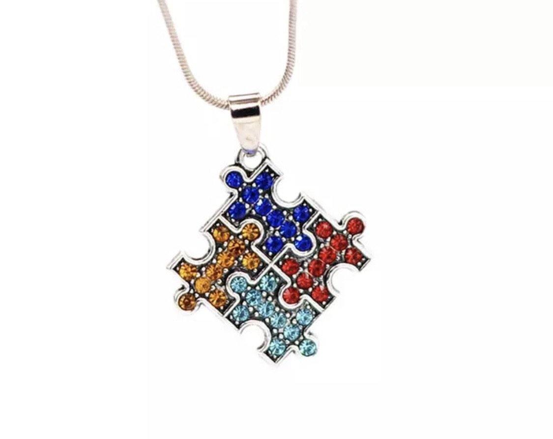 Autism Awareness bracelets and necklaces. - Stacy's Pink Martini Boutique