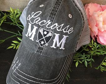 Lacrosse hats Lacrosse mom Lacrosse hair dont care Embroidered womens trucker caps - Stacy's Pink Martini Boutique