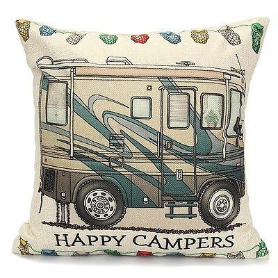 Pillow or pillow case { Camping } Assorted styles! Happy Campers! See my hats and tanks too! - Stacy's Pink Martini Boutique