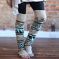 Leg Warmers. Brown, blue, black. My most loved leg warmers! 21 inches. - Stacy's Pink Martini Boutique