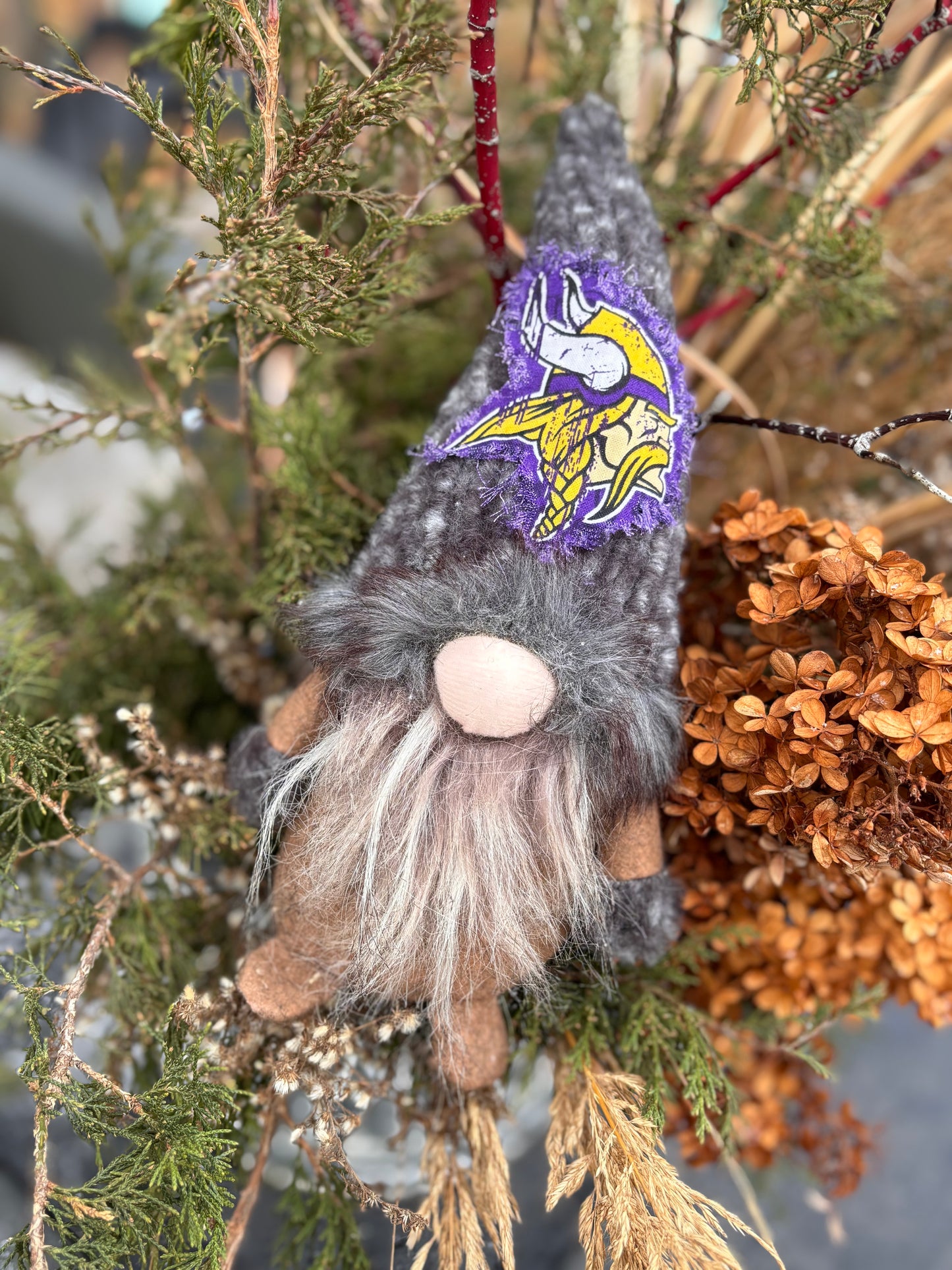 Minnesota Vikings gnomes Purple and gold Home decor plush gnome Mn Sports teams Dallas Cowboys Green Bay Packers Football gifts Chicago Bears NFL