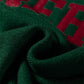 Blackish Green MERRY Letter Pattern Christmas Raglan Sleeve Sweater