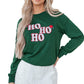 Evergreen Embroidered Letter Graphic Christmas Fashion Sweatshirt