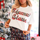 Pink Mama Claus Plaid Letter Tee Nutcracker Shorts 2pcs Lounge Set