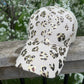 Leopard hat White black light cream or pink Metallic gray animal print foil Blank caps wholesale