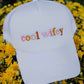 Cool wifey hat Embroidered gray trucker cap