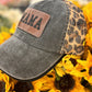 Mama hat Leopard mesh back Trucker cap Leather label Mom accessories and gifts