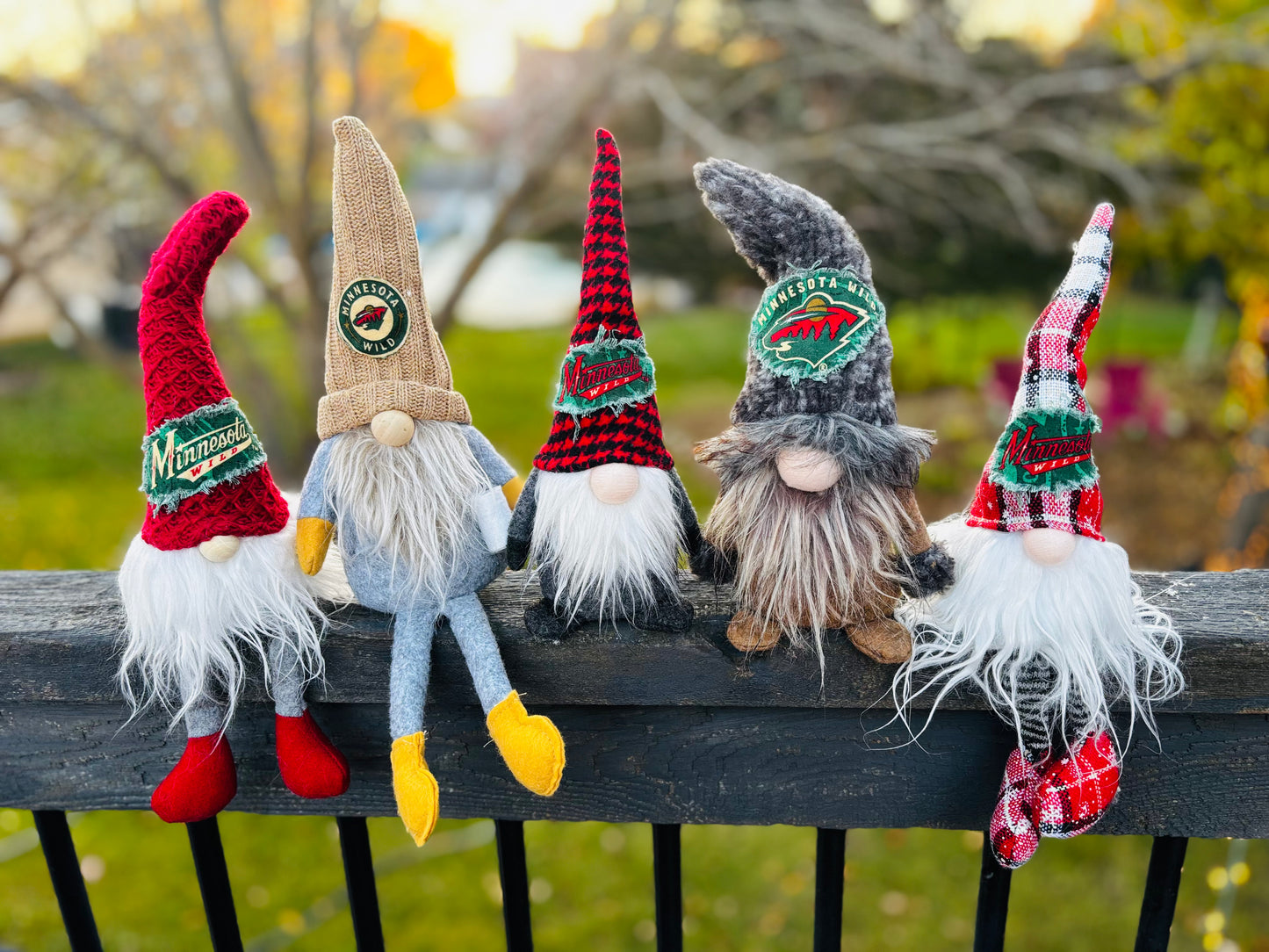 Minnesota Wild hockey accessories and decor leather bracelet Gnomes NHL Stanley cup Mn