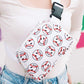 Baseball bags Smiley happy face baseball sling belt bags 2 styles Sports mom mama Purses handbags unisex womens girls mens Fanny pack