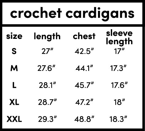 Cardigan Chunky knit crochet color block