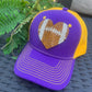 Minnesota Vikings SKOL hat Gold glitter Purple cap Mn Football team
