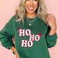 Evergreen Embroidered Letter Graphic Christmas Fashion Sweatshirt