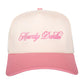 Howdy Darlin Hat - Embroidered country two toned cap Stacy's Pink Martini Boutique