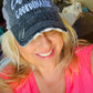 Chaos coordinator Hats Embroidered distressed gray trucker caps Unisex - Stacy's Pink Martini Boutique