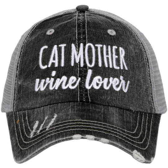 Dog and cat mom hats Embroidered womens trucker caps